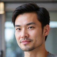 Portrait of David Lee, a thoughtful and analytical man suitable for a head of product development.